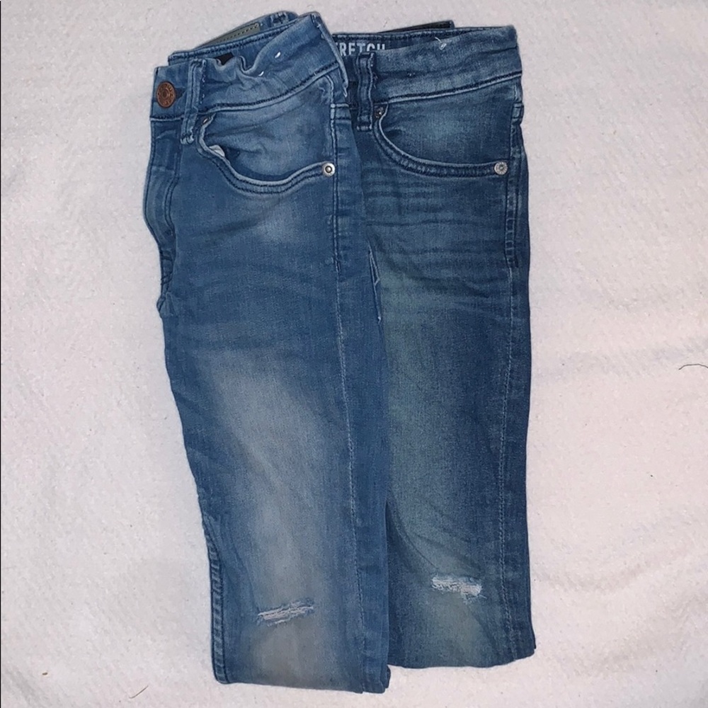 BUY 1GET 1FREE distressed denim
